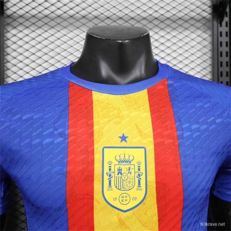 2024 Player Version Spain Pre-match Training Jersey Shirt