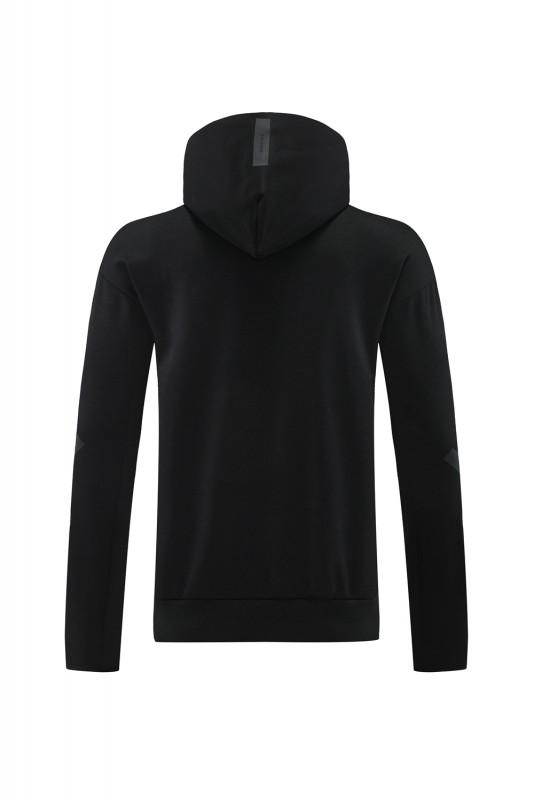 2024 Adidas Black Hoodie Full Zipper Jacket +Long Pants