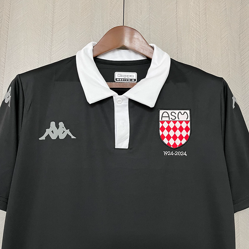 25/26 AS Monaco 100th Anniversary Black Jersey