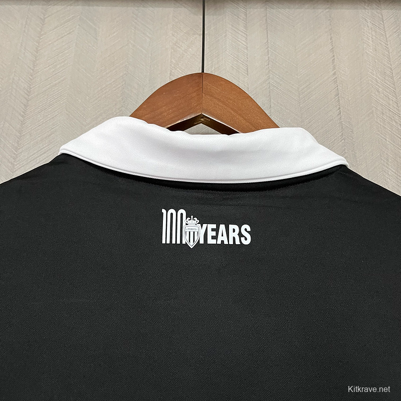 25/26 AS Monaco 100th Anniversary Black Jersey