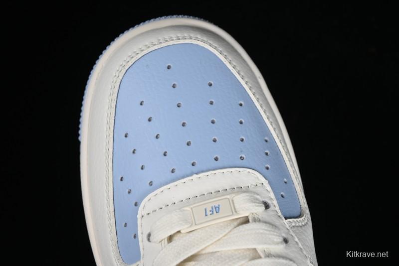 Nike Air Force 1 '07 Low LV Collaboration - Off White Ice Blue Casual Sneakers BB9599-203