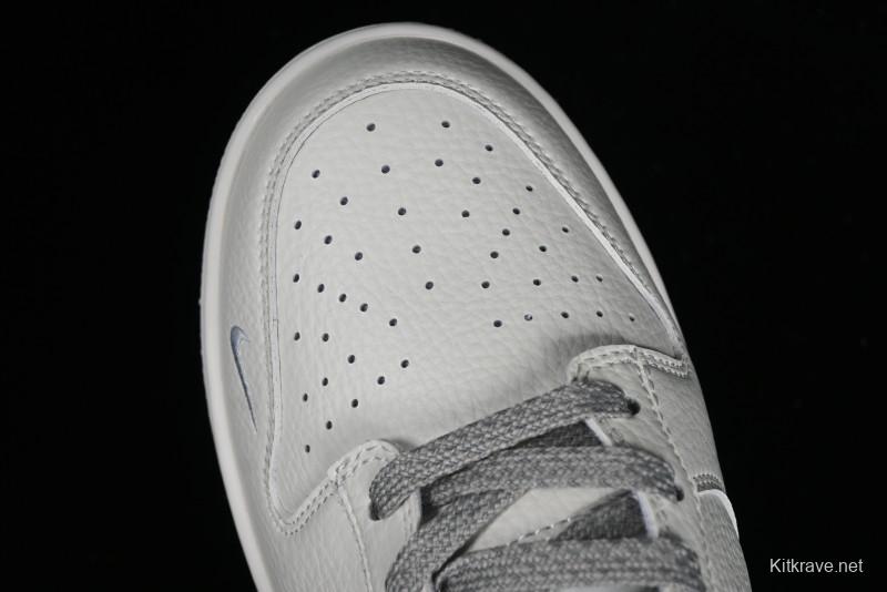 Nike SB Dunk Low Collaboration Three Swooshes Beige Black Low-Top Casual Skateboarding Shoes - NK5639-325