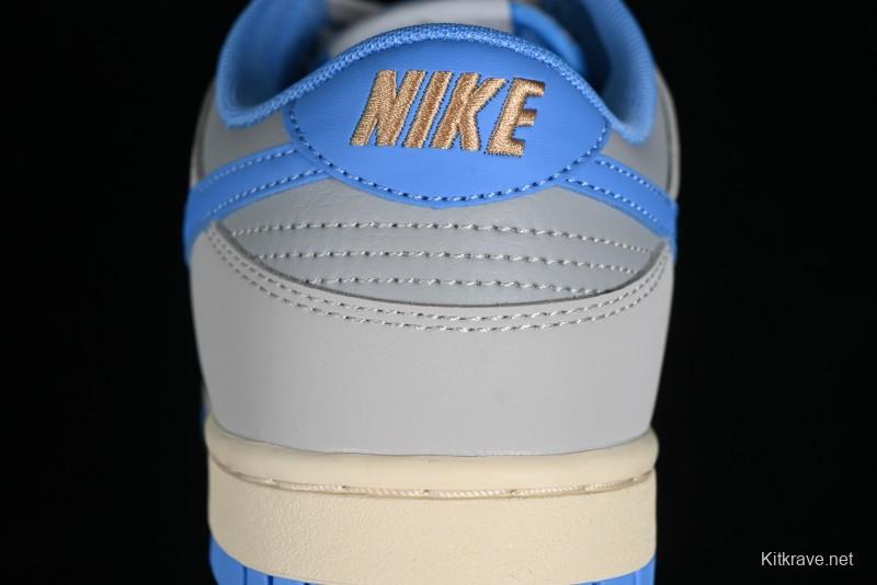 Nike Dunk Low SB "Athletic Department" Grey Blue Leather Skateboarding Shoes - FN7488-133