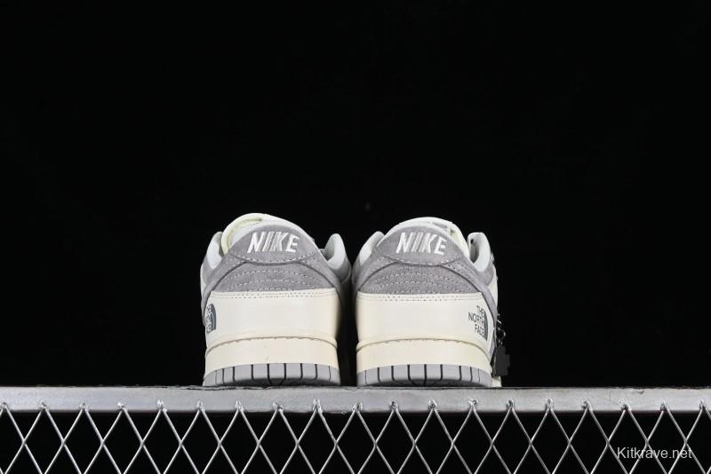 Nike SB Dunk Low The North Face Collaboration - Beige Suede Anniversary High-End Custom Low-Top Casual Skate Shoes - XD6188-020