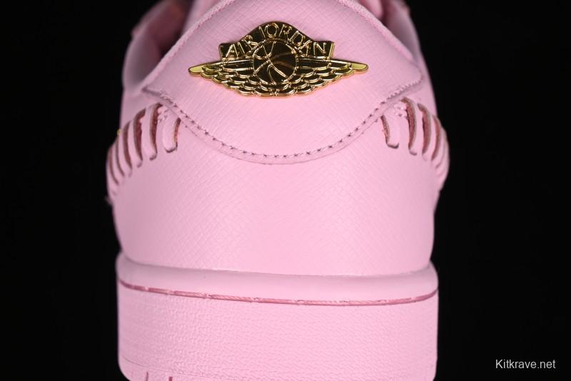 Nike Air Jordan 1 Low "Method of Make" Casual Sneakers with Woven Detailing - FN5032-600