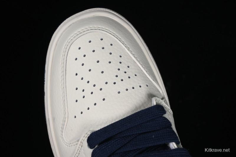 Nike Air Jordan 1 Low LV Collaboration Retro Casual Sneakers in Beige Orange - WG8850-001