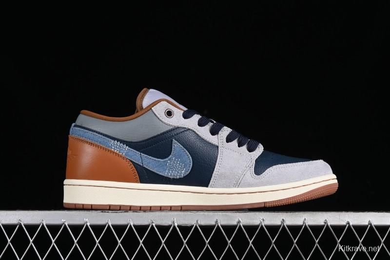 Nike Air Jordan 1 Low AJ1 Customized Low-Top Casual Sneakers - FZ5042-041
