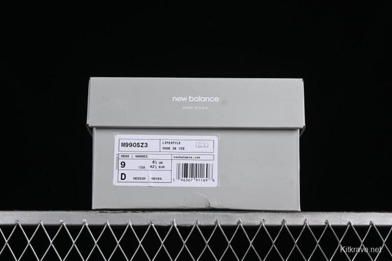 New Balance Made In USA M990 Series High-End Classic Retro Running Shoes with Carbon Fiber Midsole - M990SZ3