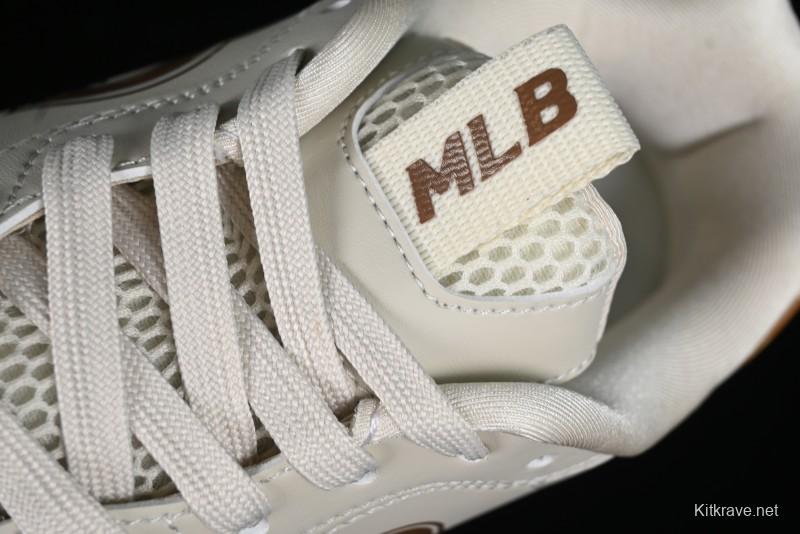 New York Yankees MLB Chunky Runner Denim Monogram Lightweight Casual Sneakers - 3ASHCRM3N43BRS