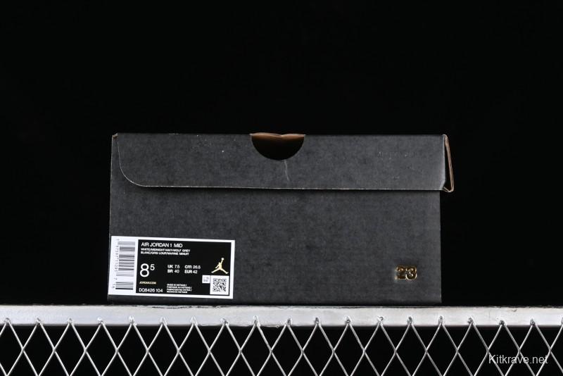 Nike Air Jordan 1 Mid AJ1 Basketball Shoes in Grey Blue - DQ8426-104