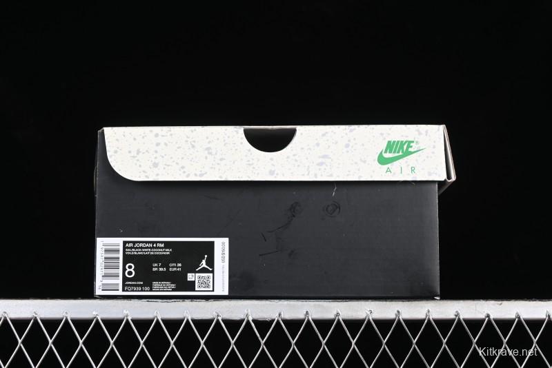 Nike Air Jordan 4 Remastered Sneakers in Black, Light Bone and Dark Grey - FQ7939-100