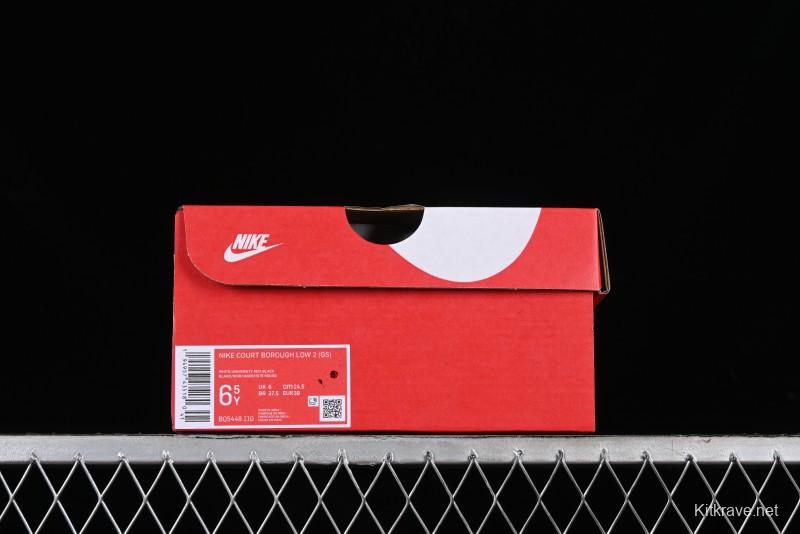 Nike Court Borough Low 2 Sneakers in Cool Blackberry with Sweet & Spicy Design - BQ5448-110