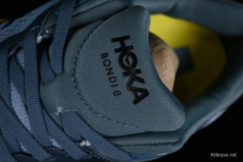HOKA ONE ONE Bondi 8 Performance Cushion Running Shoes with Enhanced Support - 1123202 GBMS