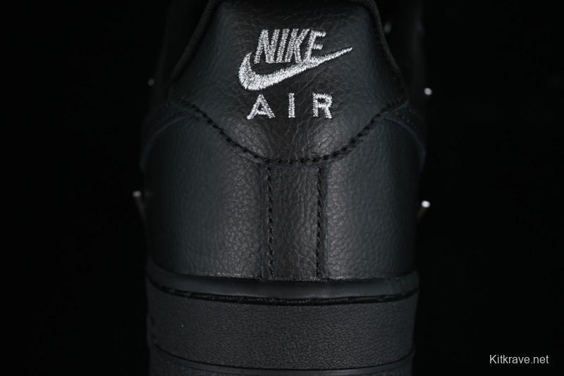 Nike Air Force 1 '07 Low Silver Swoosh Casual Sneakers - HQ1180-001