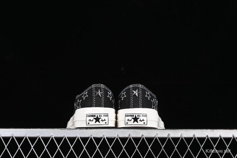 Converse Chuck 70 SNL Low Top Canvas Sneakers with Star Embroidery and Metal Studs - A11612C