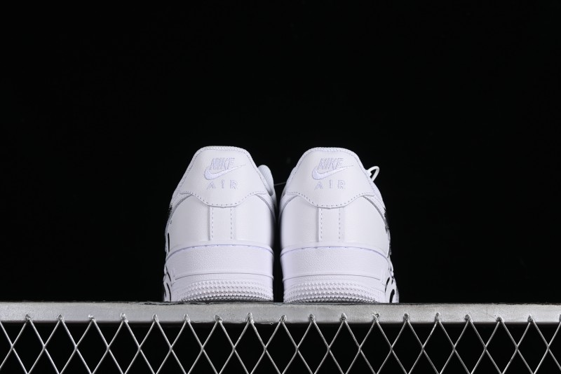 Nike Air Force 1 '07 Low Custom Hand-Painted 2D Industrial Scene Casual Sneakers - 315122-311