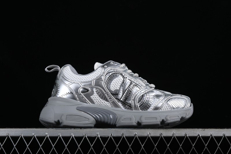 Dior Chrono Round Toe Lace-Up Lifestyle Casual Running Sneakers - 59K GREY
