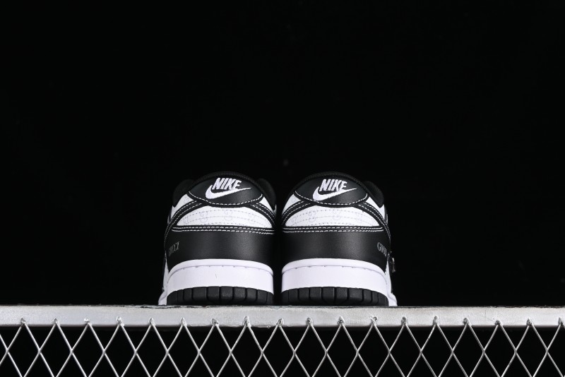Nike SB Dunk Low Gucci Collaboration - Double G Embroidery Black Swoosh Anniversary Custom Low-Top Casual Skate Shoes - SF1588-136