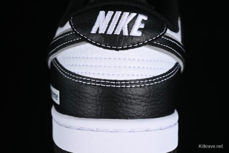 Nike Supreme x SB Dunk Low Panda Colorway Low-Top Casual Skate Shoes - RM2308-332