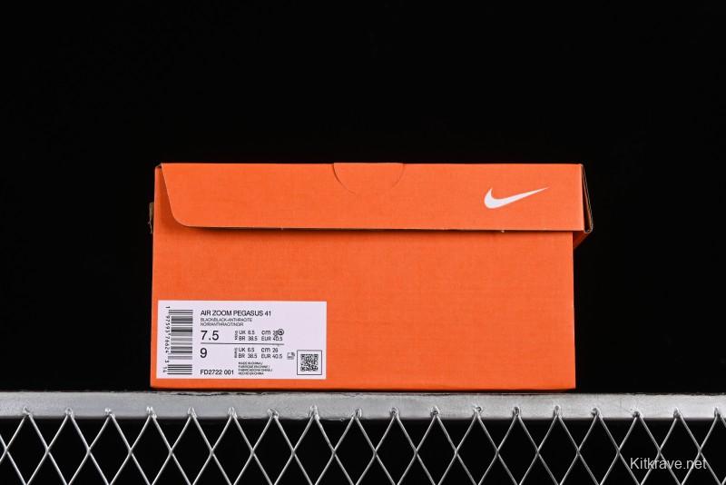 Nike Air Zoom Pegasus 41 Running Shoes with Breathable Mesh and Cushioned Support - FD2722-001