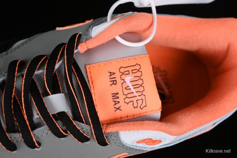 Nike Air Max 1 Retro Running Shoes with Half-Sole Air Cushion - HF3713-001