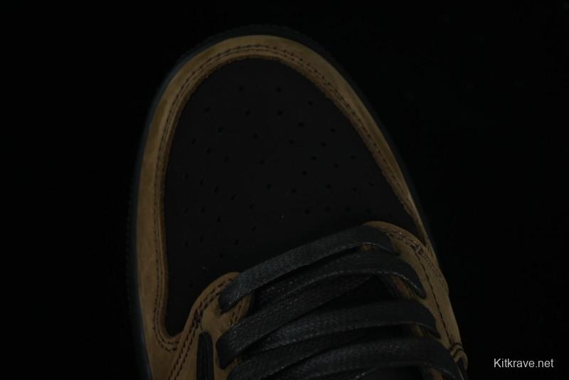 Nike Travis Scott x Air Jordan 1 Low OG AJ1 Reverse Swoosh Sneakers - DM7866-202