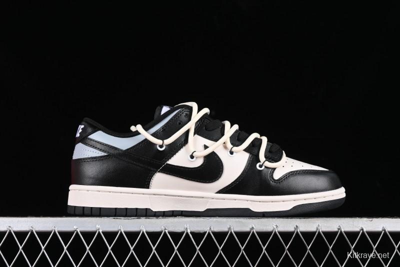 Nike Dunk Low Speed & Fury Distressed Oxidized Metal Punk SB Strap Low-Top Casual Sneakers - DD1391-100