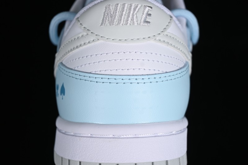 Nike Dunk Low SB Hearts Playing Cards Graffiti North Carolina Blue Casual Skate Shoes - DV0831-101