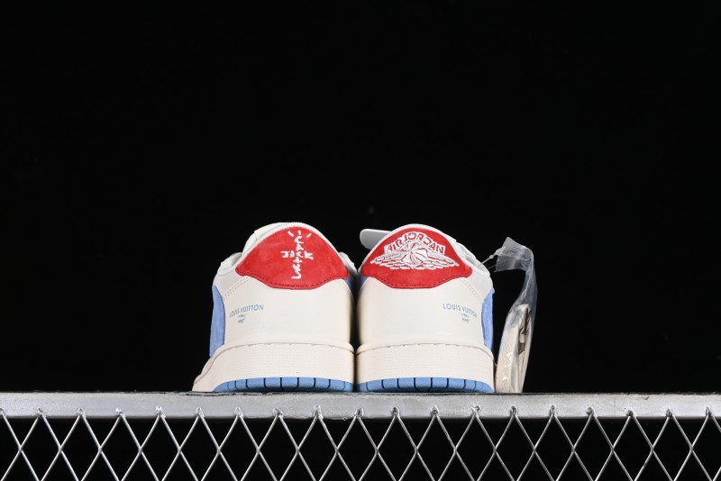 Nike Travis Scott x Fragment Design x Air Jordan 1 Low OG SP AJ1 LV Collaboration Casual Sneakers - XY2688-101
