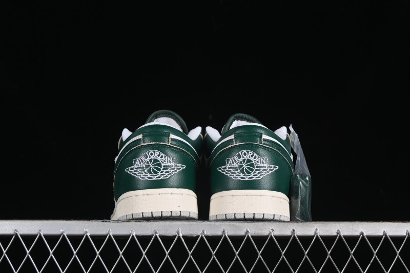 Nike Air Jordan 1 Low AJ1 White Green Low Top Casual Sneakers - FQ7687-300