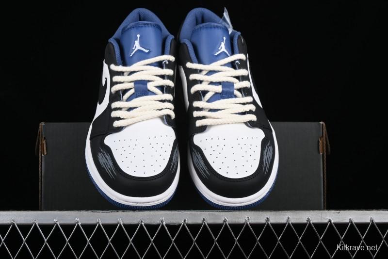 Nike Air Jordan 1 Low AJ1 Casual Lifestyle Sneakers - 553558-414