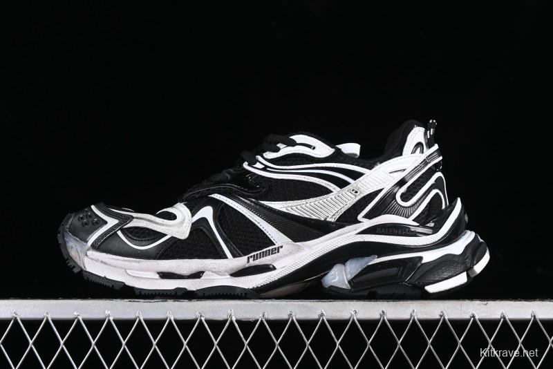 Balenciaga Runner Kith Four Color Retro Casual Sneakers - W3RXP0213