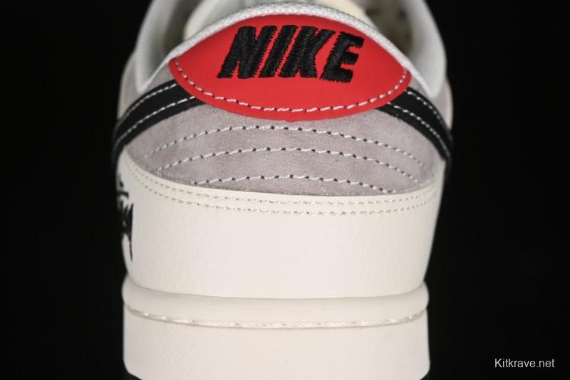 Nike SB Dunk Low Stussy Anniversary Edition Customized Low-Top Casual Skate Shoes - SJ1089-001