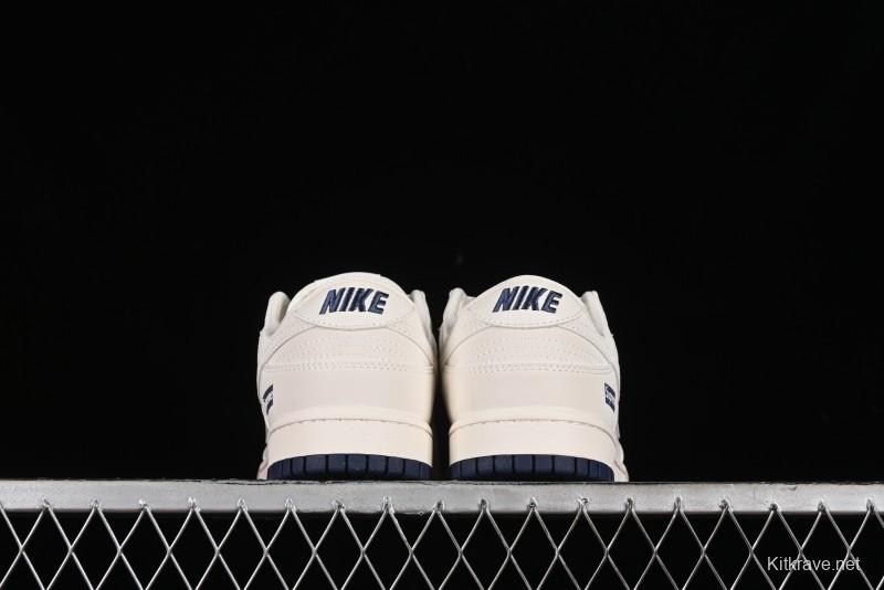 Nike SB Dunk Low Supreme Collaboration - Classic Beige Blue Anniversary High-End Custom Low-Top Casual Skate Shoes - XX8888-003