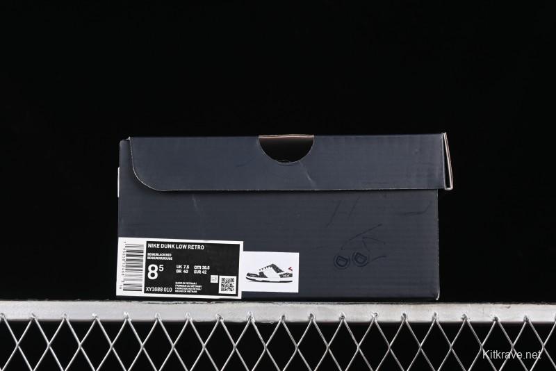 Nike SB Dunk Low Dior Collaboration - Black Grey Pattern Anniversary High-End Custom Low-Top Casual Sneakers - XY1688-010