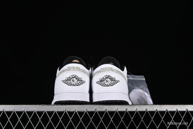 Nike Air Jordan 1 Low AJ1 White Mesh Retro Basketball Shoes - 338145-110