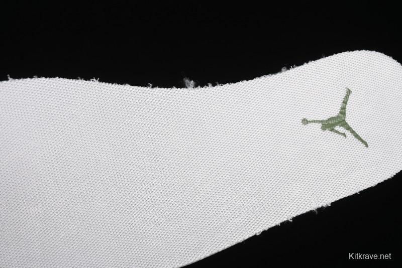 Nike Air Jordan 1 Low AJ1 Gucci Collaboration - Beige Green Knit High-End Custom Retro Basketball Shoes - DM5688-103