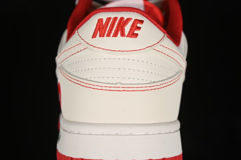 Nike SB Dunk Low Comme des Garcons Collaboration - Off-White Small Red Hook Anniversary High-End Custom Low-Top Casual Skate Shoes - KK1688-100