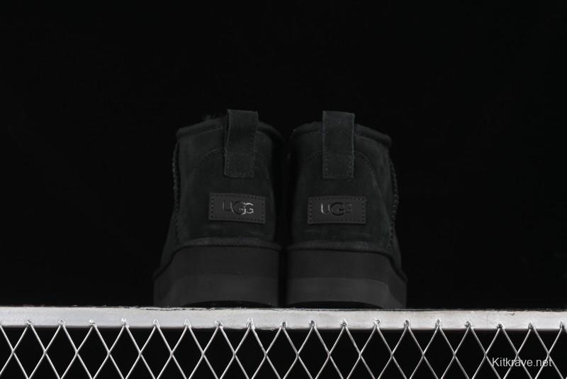 UGG Classic Ultra Mini Platform 3CM Wool Blend Mini Short Boots - 1135092