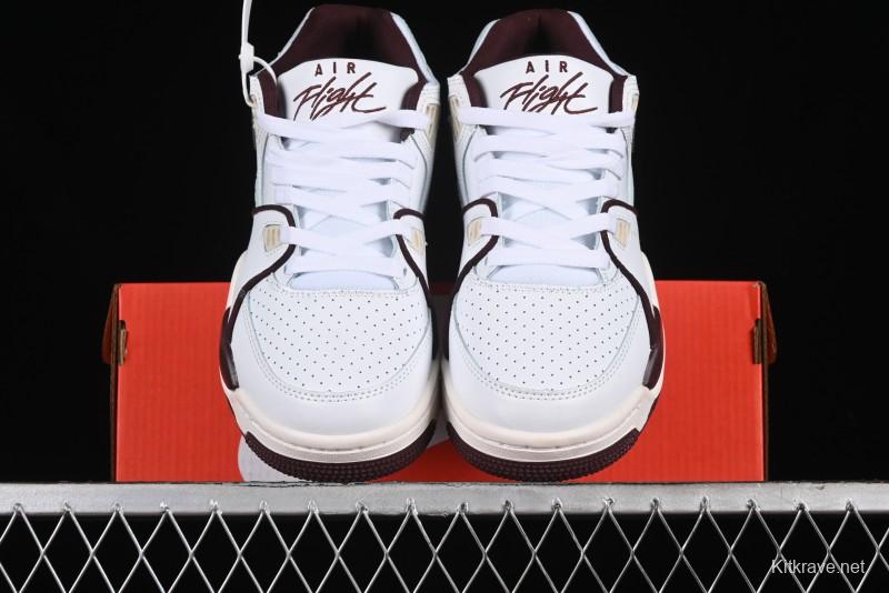 Nike Air Flight 89 Low Basketball Shoes with Air Cushion Technology - FQ8256-100