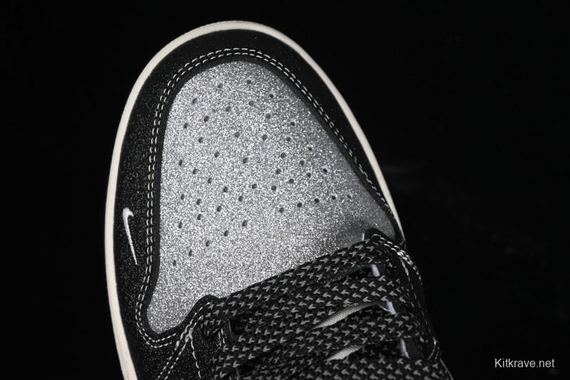 Nike Air Jordan 1 Low Retro Basketball Shoes Custom Starry Sky Design - SJ9950-012