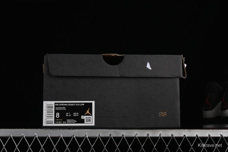 Nike Air Jordan Legacy 312 Low AJ312 Basketball Shoes with Velcro Strap - FQ7827-006