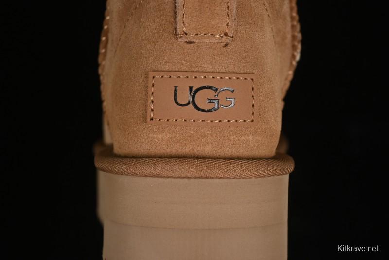 UGG Classic Ultra Mini Platform 3CM Wool Short Boots with TREADLITE Outsole - 1135092