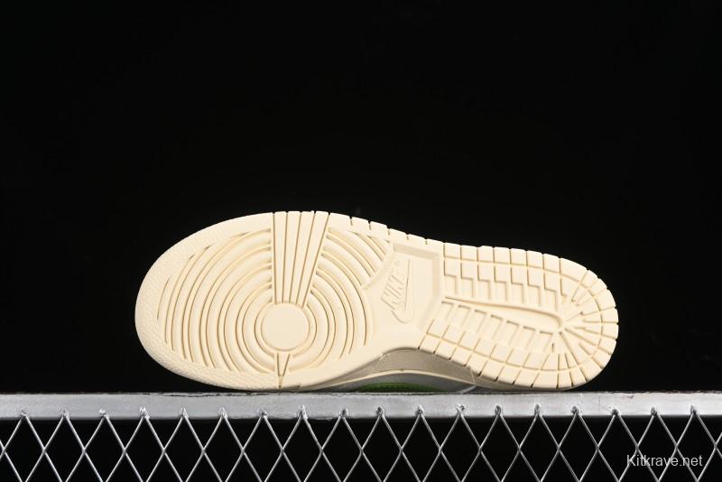 Nike SB Dunk Low Stone Island Collaboration - Spring Green Anniversary High-End Custom Low-Top Casual Sneakers - XB3802-348