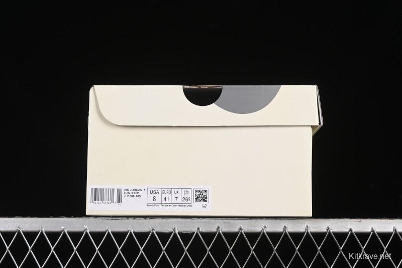 Nike Travis Scott x Fragment Design x Air Jordan 1 Low OG SP AJ1 Sneakers - JH6088-703