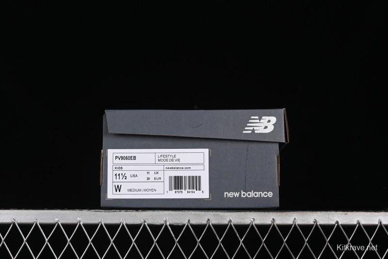 New Balance 9060 Series Kids Hook and Loop Sneakers - PV9060EB