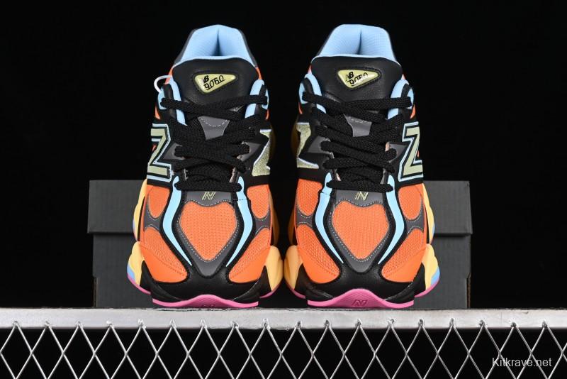 Joe Freshgoods x New Balance 9060 Retro Casual Running Sneakers with ABZORB Cushioning - U9060GB