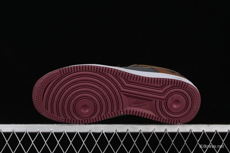 Nike Air Force 1 '07 Low Sun Black Myth Wukong Themed Casual Sneakers - CW2288-111