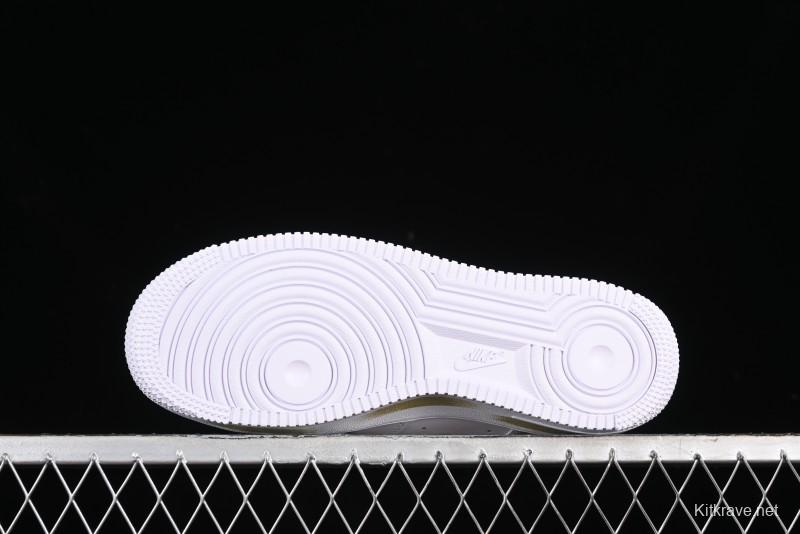 Nike Air Force 1 '07 Low Casual Sneakers with Anime-Inspired Hand-Painted Design and Triple Swoosh Shadow - CW2288-111