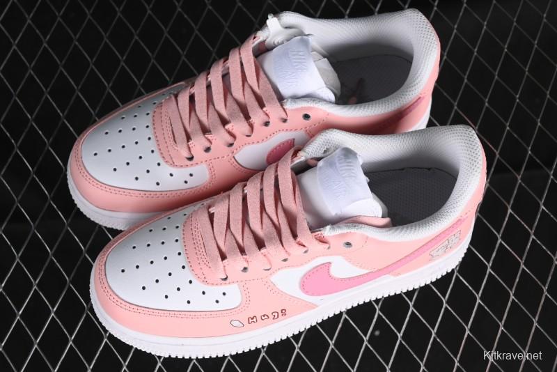 Nike Air Force 1'07 Low Casual Sneakers with Cuddle Bear Design - YY2024-762